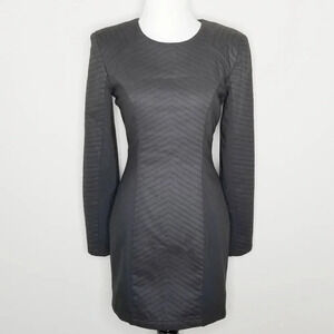 Finders Keepers Black Long Sleeve Cutout Detail Dress S